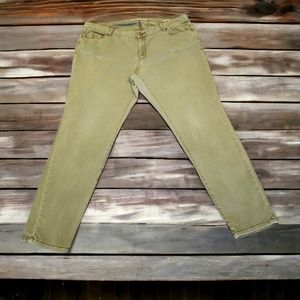 Max Jeans Junior Size 18 Olive Skinny Jeans Gorpcore